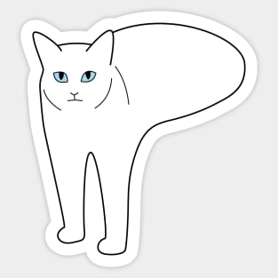 Half-Cat Sticker